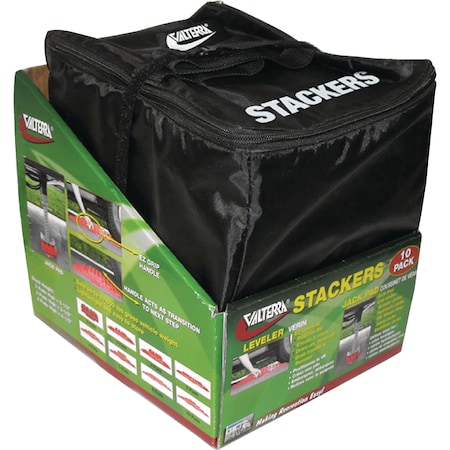 Valterra Multi Use RV Stackers Leveler & Jack Pads, 10/pk w/Bag A10-0920